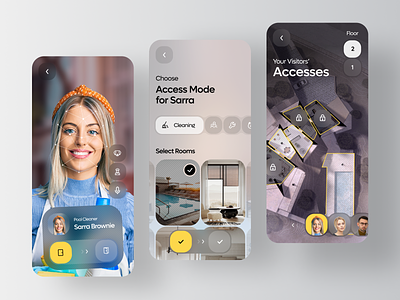 GuestEase - Manage Guest Access access app automation b2b control convenience crm design guestaccess guestmode home homesecurity iot mobile saas security smart smarthome software ui
