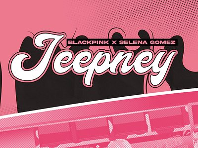 BLACKPINK x Selena Gomez Ice Cream-inspired Jeepney design design concept graphic design photoshop powerpoint powerpoint art