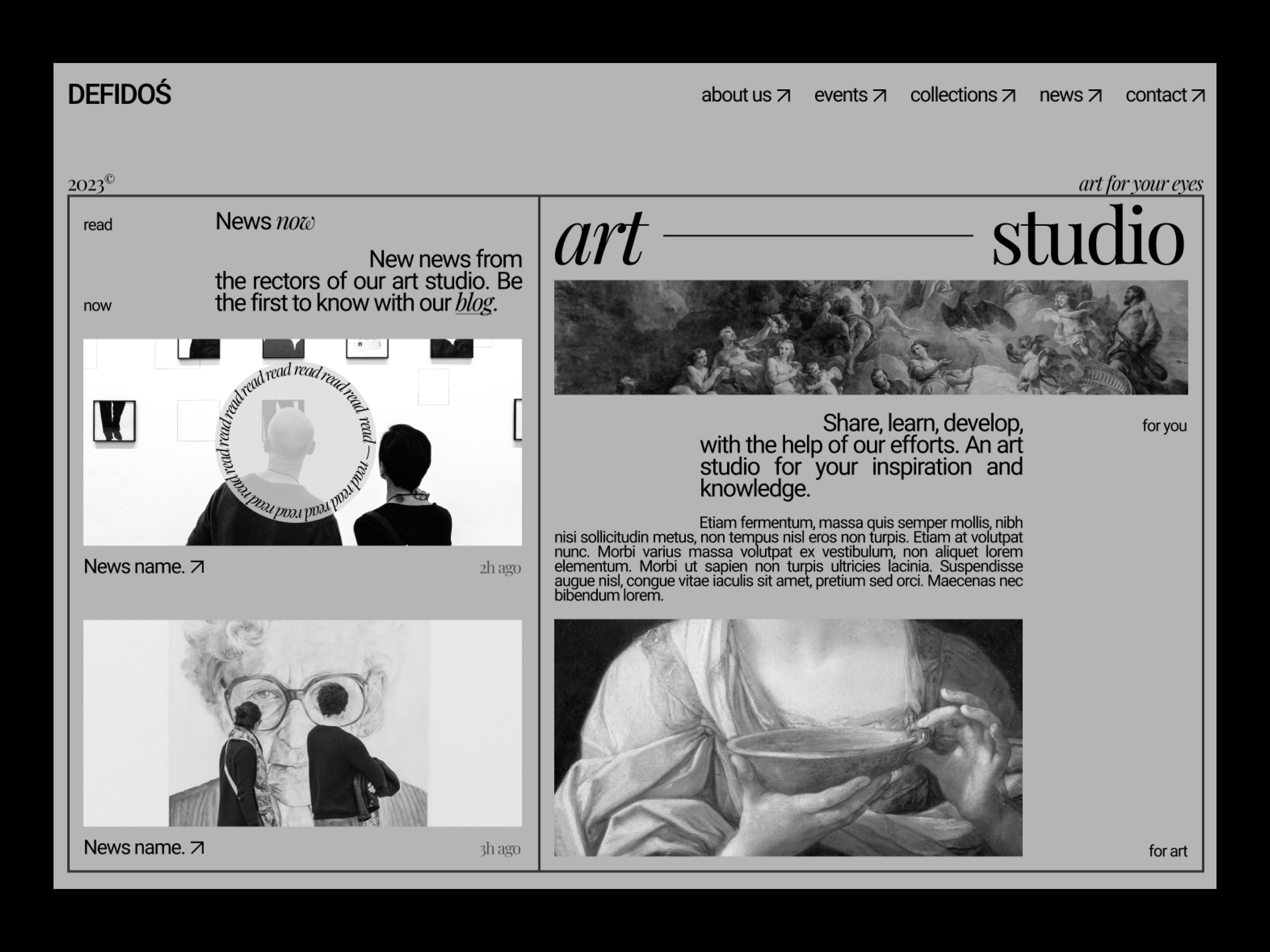 DEFIDOŚ art studio blog design branding design graphic design site design ui uiui uiux design ux web design