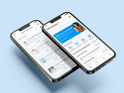 Medical Mobile App apiko app banner booking clinic doctor doctor appointment health healthcare homescreen hospital medical app medicine ui ux