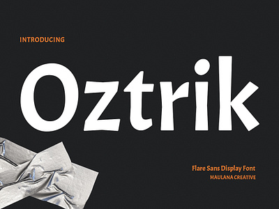 Oztrik Flare Display Sans Font animation branding design font fonts graphic design illustration logo nostalgic