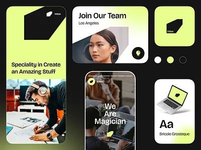 Inbox - Branding brand brand identity branding colour creative design design studio designer digital graphic design layout logo minimalist modern studio style team ui visual visual identity