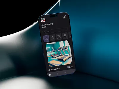 FitRent Pro - fitness equipment rental solution UI animation application design fitness fitness app health healthy mobile app sports training ui uiux ux workout