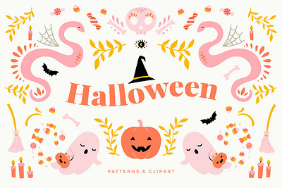 Halloween Patterns & Clipart autumn bat boo candy corn fabric textile fall ghost halloween halloween clipart halloween day halloween party halloween pattern halloween patterns clipart happy halloween pumpkin scary seamless pattern spooky trick or treat witch hat
