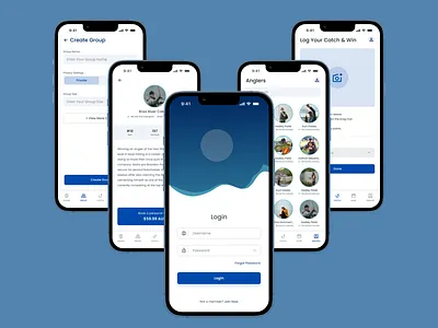 Mobile App (Catch & Win) android anglers application design catch fisher ios mobile app ui ui design ux