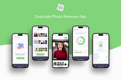Duplicate Photo Remover iOS App Design app app design design figma ios app logo mobile app ui uiux user interface ux ux design