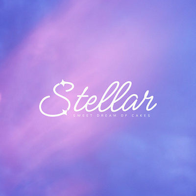 Logo - Stellar branding cake design dream food graphic design illustration logo pastel sweet typography vector