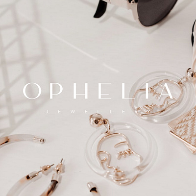 Logo - Ophelia beauty branding design graphic design illustration jewel jewellery logo luxurious typography vector