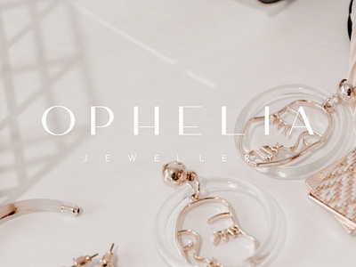 Logo - Ophelia beauty branding design graphic design illustration jewel jewellery logo luxurious typography vector