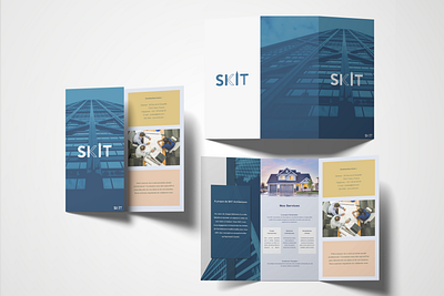 Brochure SKIT 3 Volets branding brochure design graphic design illustration logo typography ux vector