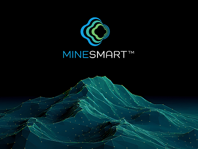 MineSmart adobe adobe illustrator blue blue green brand guidelines branding design graphic design green icon design logo logo design minimalist mining science sustainability technology turquoise vector