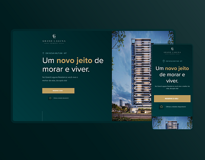 Grand Laguna - landing page UI Design landing page ui design uiux user interface web design