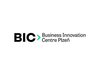 Business Innovation Centre Plzeň logo simple typography