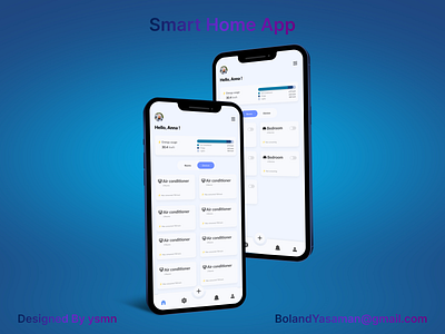 Smart Home App figma internetofthings ios mobile smarthome smarthouse ui uiux ux