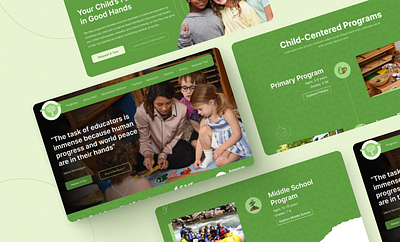 Website UIUX Design for Montessori School clean elementor figma landing page montessori school school website ui ui ux uxui web design website website design