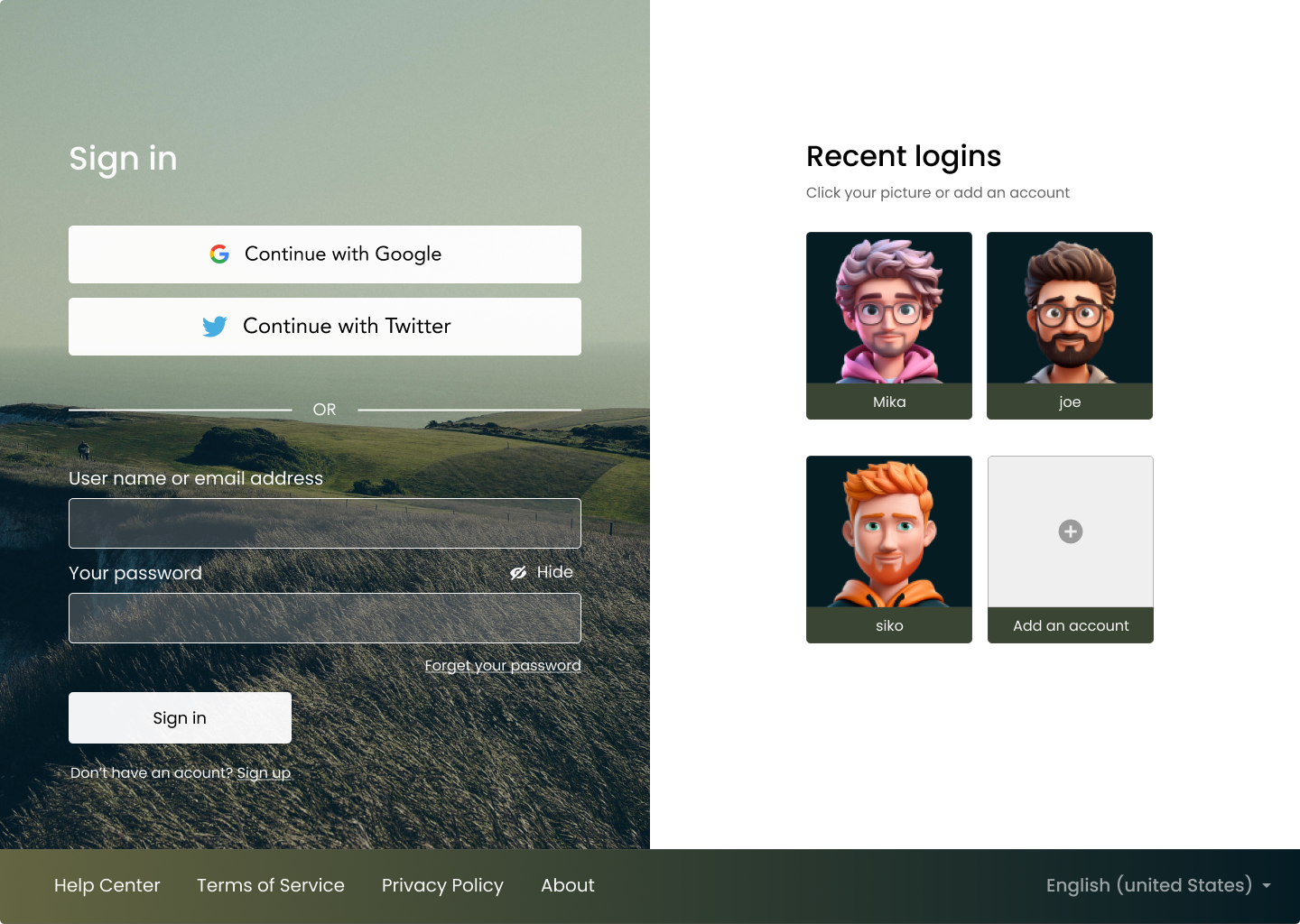 minimal x modern login screen by Souvik Pandit on Dribbble