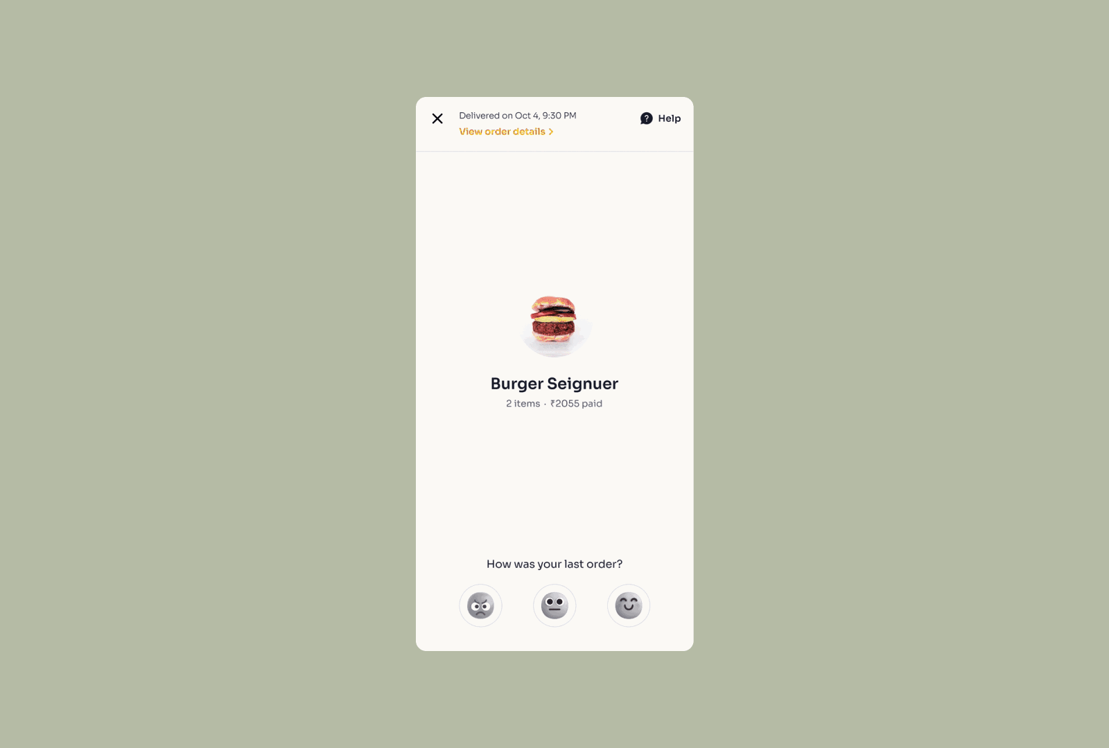 Food rating app app design food rating ui