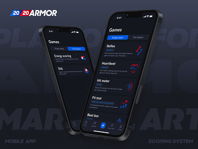 2020Armor android ios karate martial arts mobile native scoring system sport sport app taekwondo ui ux