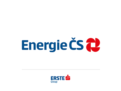 EnergieČS logo bank corporate energy logo red renewable