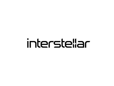 Interstellar branding company concept double meaning interstellar lettermark light logo logo designer music recording roxana niculescu simple star word mark wordmark