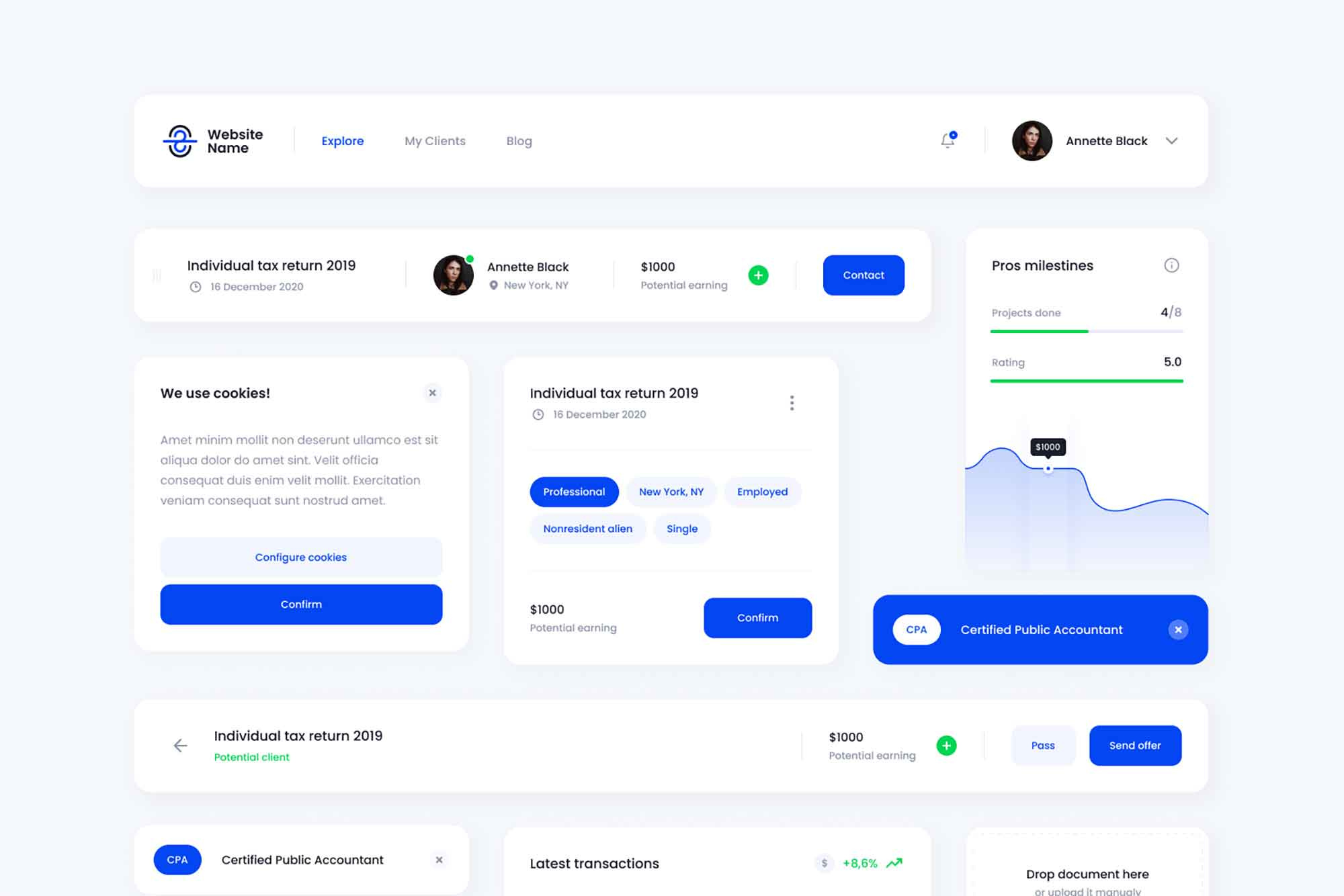 ui ux Design by Judith Smith on Dribbble