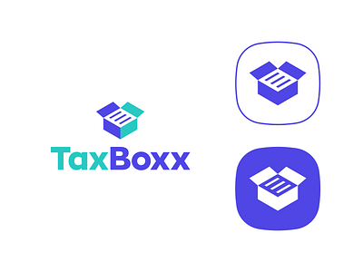 TaxBoxx Logo Design - Invoice, Box, Geometric abstract logo box crypto logo data analytics design ecommerce finance logo geometric logo icon invoice logo logo designer logodesign modern logo simple logo software symbol tax tech technology typography