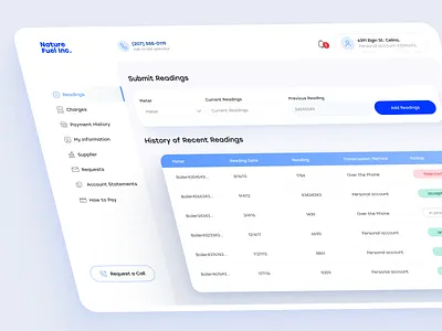 Personal Dashboard account statments charges dashboard history panel pay payment history personal dashboard platform requests supplier website
