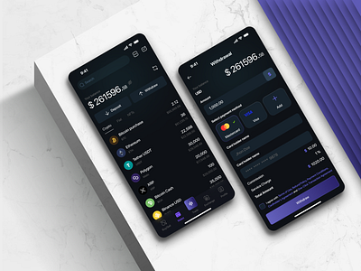 Crypto Wallet V2 portfolio tracking ui ux