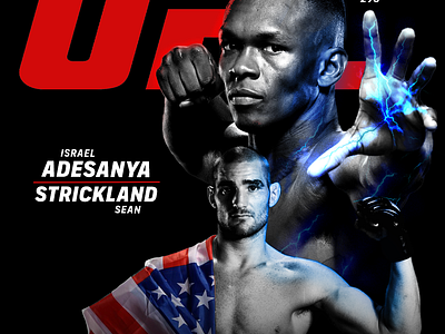 UFC 293 - Fight Showcase Design design freelance graphic design photo editing photoshop poster typography ufc