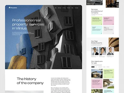 Houstairs - Web concept minimal ui ux web design