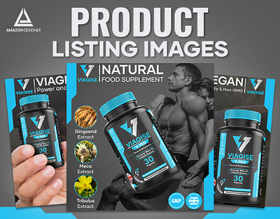 Amazon Listing || Vigise Ginseng Capsules a content adobe illustrator adobe photoshop amazon amazon a amazon ebc amazon listing amazon listing images ebc ebc design enhanced brand content graphic design listing listing design listing images