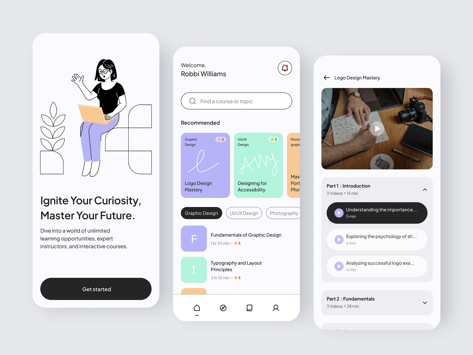 Mind Canvas - Online Course Mobile App by Anshar Studio on Dribbble