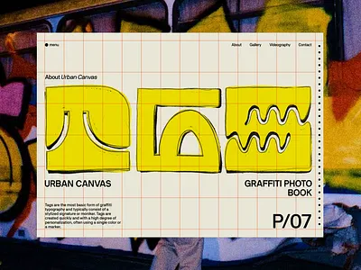 Urban Canvas - Graffiti photo book blog branding concept design graphic design grid illustration layout logo typography ui ux website