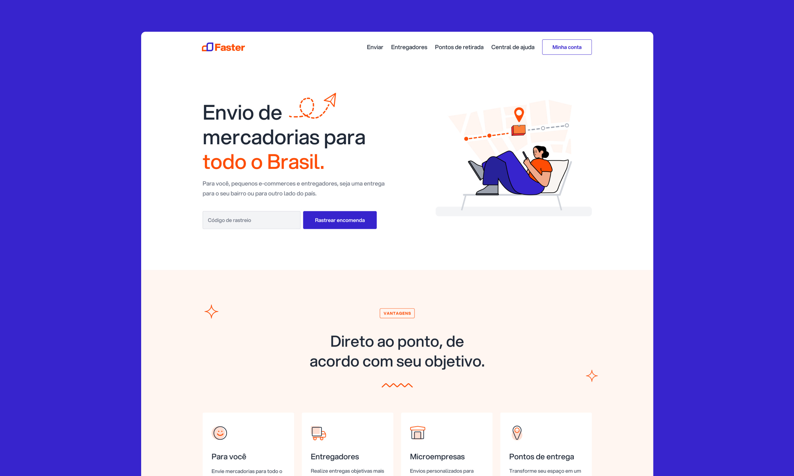 Faster - A concept project SaaS for shipping orders branding fintech graphic design illustration saas startup webapp webdesign webflow