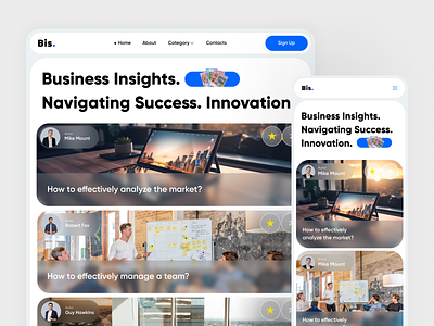 Business Blog | Website adversting animation app blog branding business clear design graphic design innovation insight magazine marketing product ui ux uxui website
