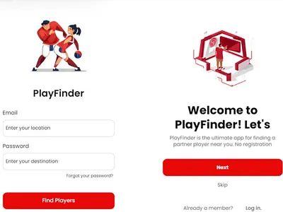 High-Fidelity Prototype for Sports Community App 3d animation branding graphic design interactive logo motion graphics productdesign ui ux
