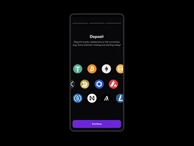 Crypto trading app - walkthrough bitcoin blockchain crypto crypto app crypto currency crypto trading crypto wallet finance mobile app mobile design mobile ui mobile ux trading