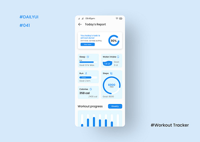 DailyUI Day041 - Workout Tracker appdesign dailyuichallenge design feedback figma learning mobileappdesign uidesign uiuxdesigner