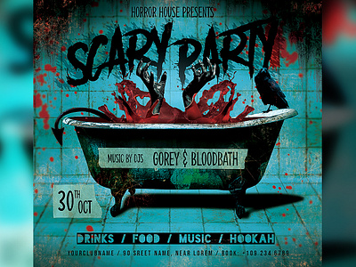 Scary Flyer designs, themes, templates and downloadable graphic ...