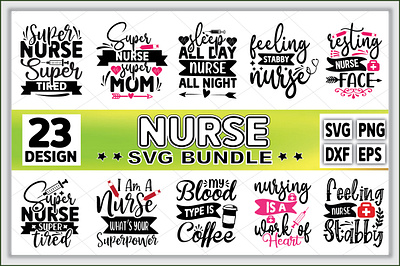 Nurse Svg Bundle animation design graphic design