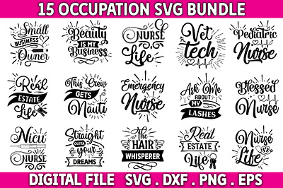 occupation svg bundle graphic design