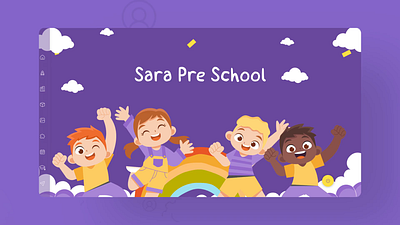 UI/UX design for Play School Website animation branding graphic design motion graphics ui