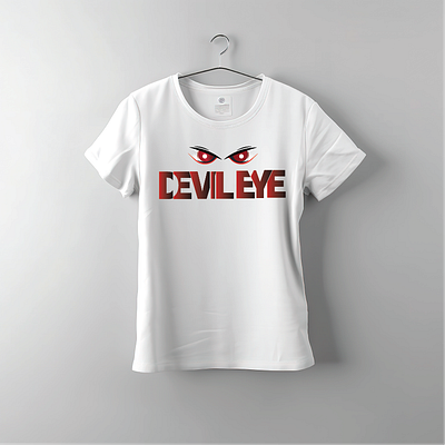 Devil Eye Typography T-shirt Design design graphic design illustration logo typography vector web design