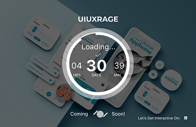 UIUXRAGE a portfolio landing page app design graphics mobile app motion product ui uiux ux