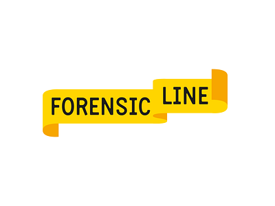 Forensic Line logo yellow