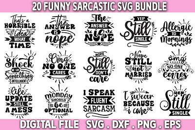 Sarcastic Svg Bundle sarcastic quotes svg sarcastic svg bundle