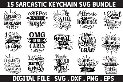 Sarcastic Svg Bundle sarcastic quotes svg