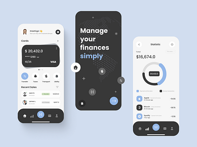 Banking Mobile App - App Design adobe xd app design banking banking mobile app design figma finance user experience user interface