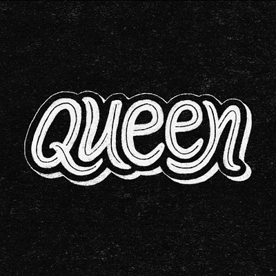 Lettering art ''Queen'' calligraphy handlettering illustration lettering script typography