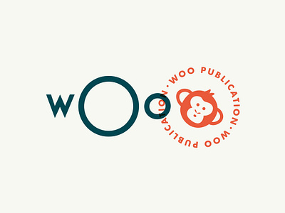 Woo Publication Rebrand animation art branding circle design flat design graphic design icon logo magazine monkey motion graphics publication rebrand stamp vector woo wordmark